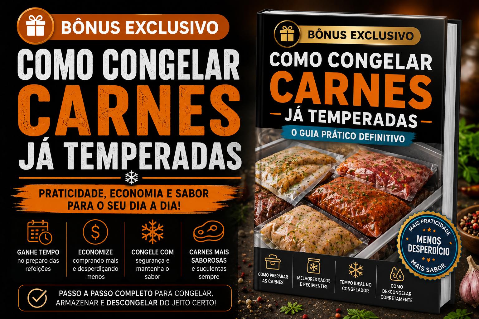 Bônus: Como Congelar Carnes Já Temperadas